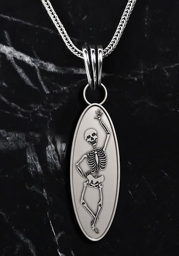YEYA Dinosaur Skeleton Statement Choker Necklace - Gothic T-Rex Bone Pendant, Adjustable Length