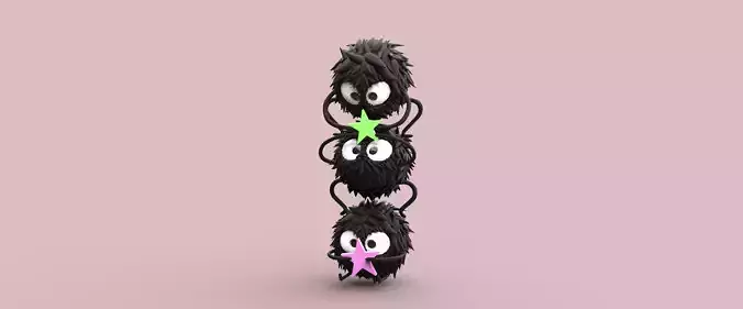 SUSUWATARI ANIME MI VECINO TOTORO STUDIO GHIBLI 3D print model