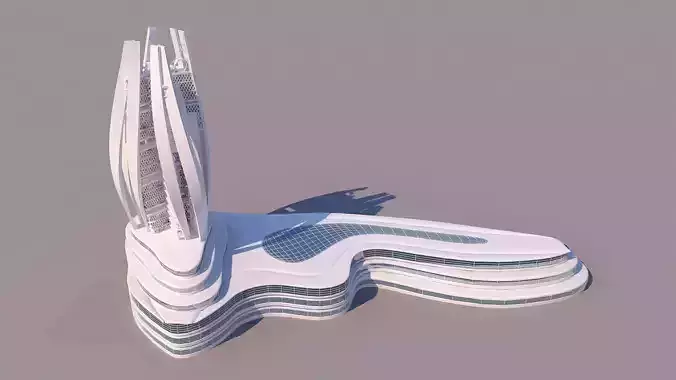 0085 - Organic Skyscraper 3D model
