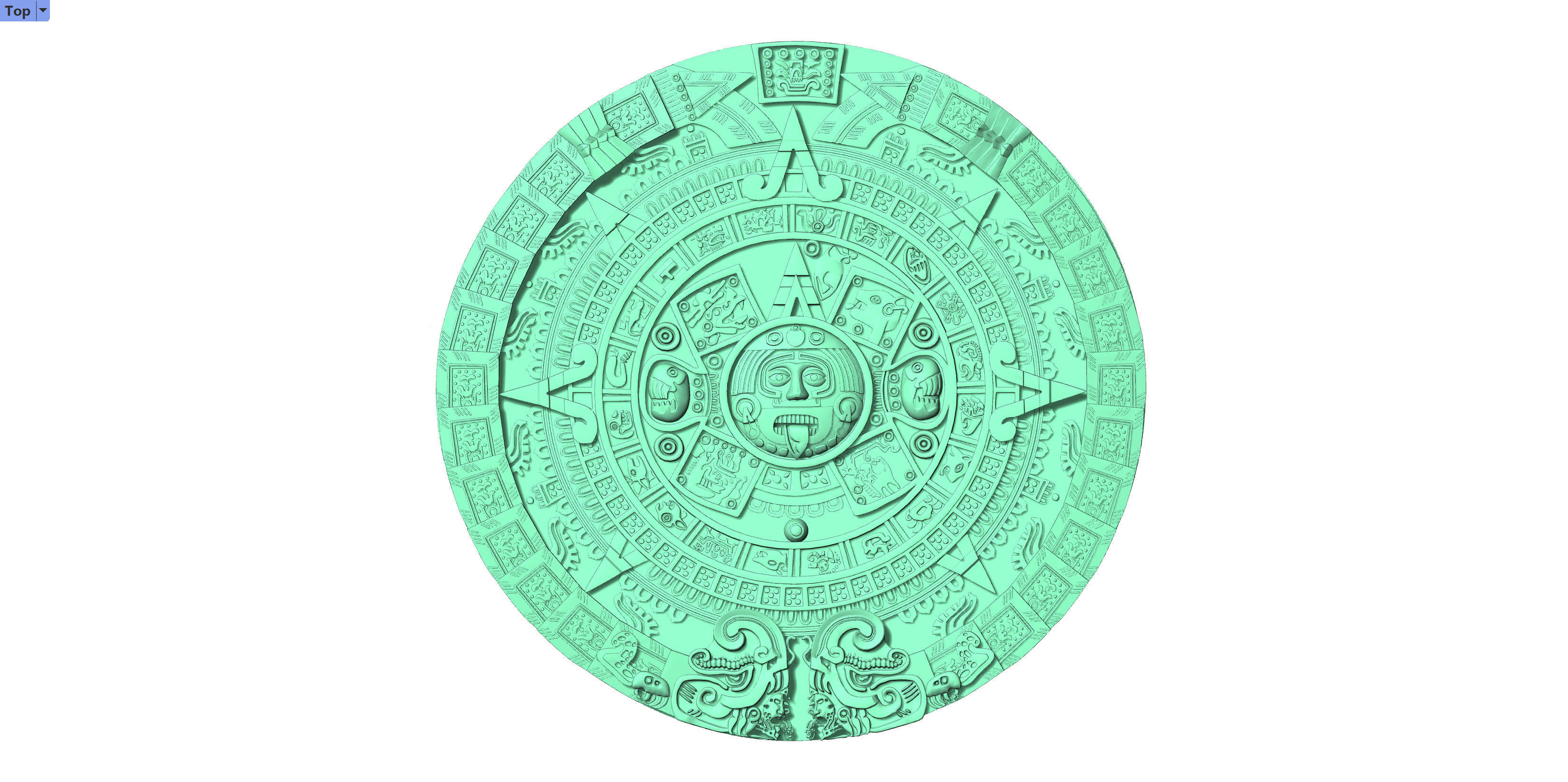 Maya Calender 3D  model printable 3D print model_4