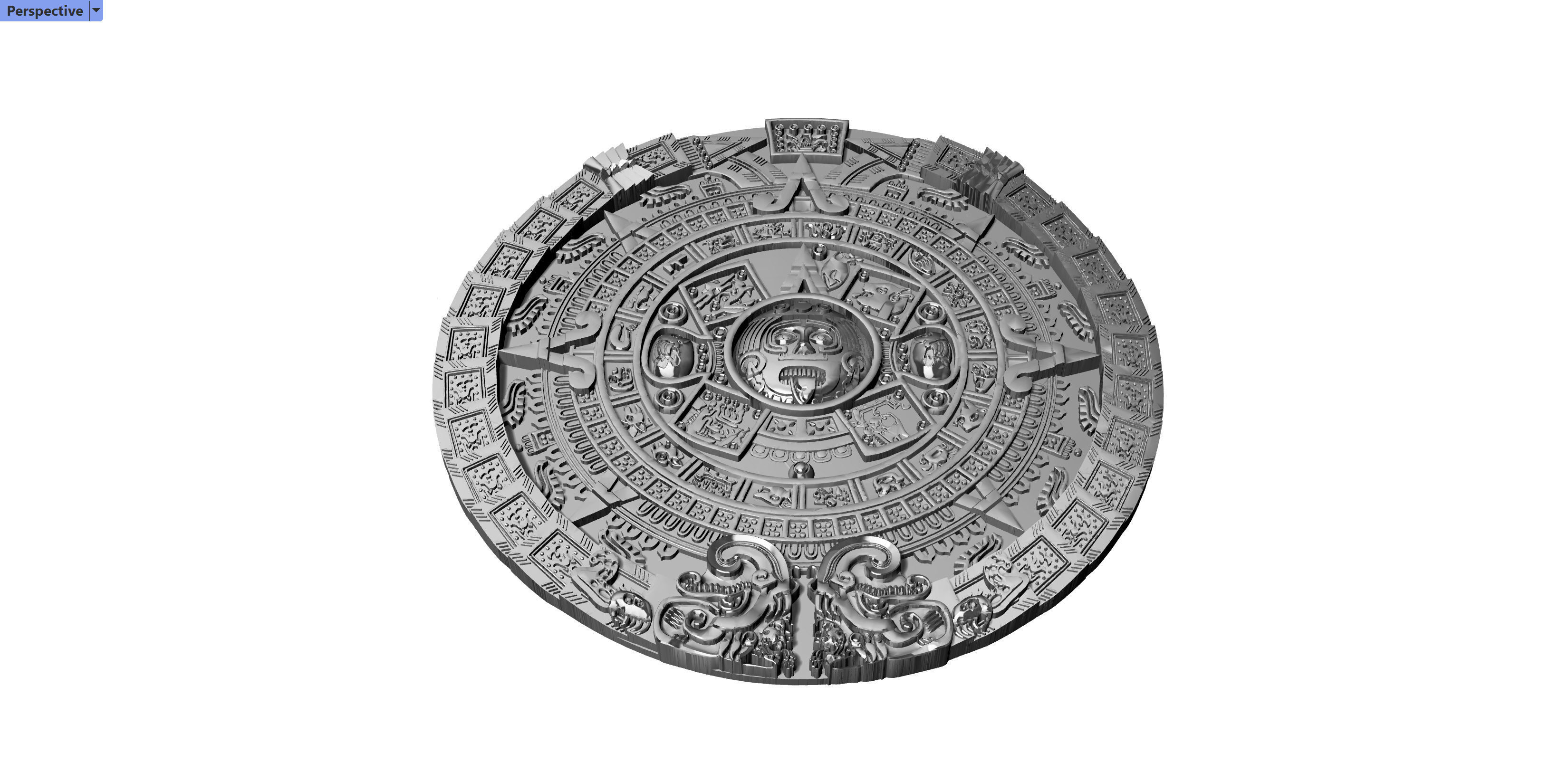 Maya Calender 3D  model printable 3D print model_2