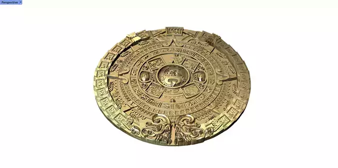 Maya Calender 3D  model printable