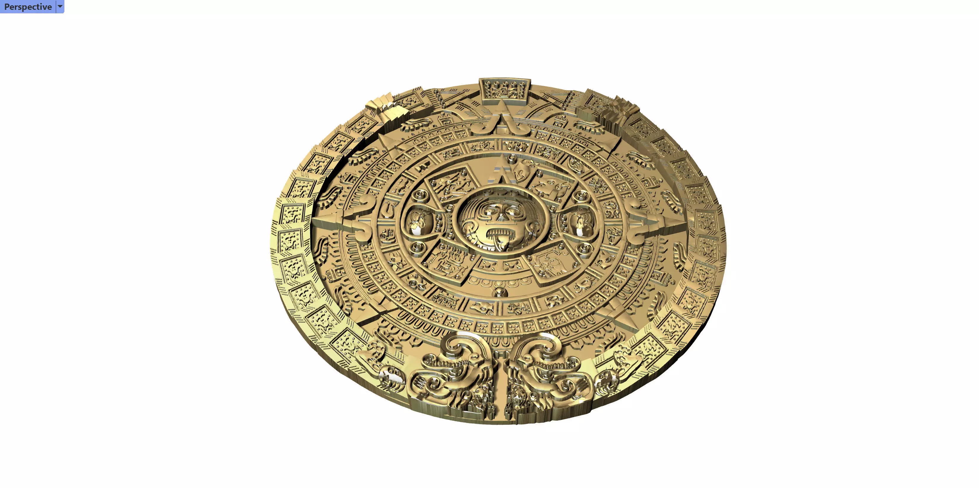 Maya Calender 3D  model printable 3D print model_0