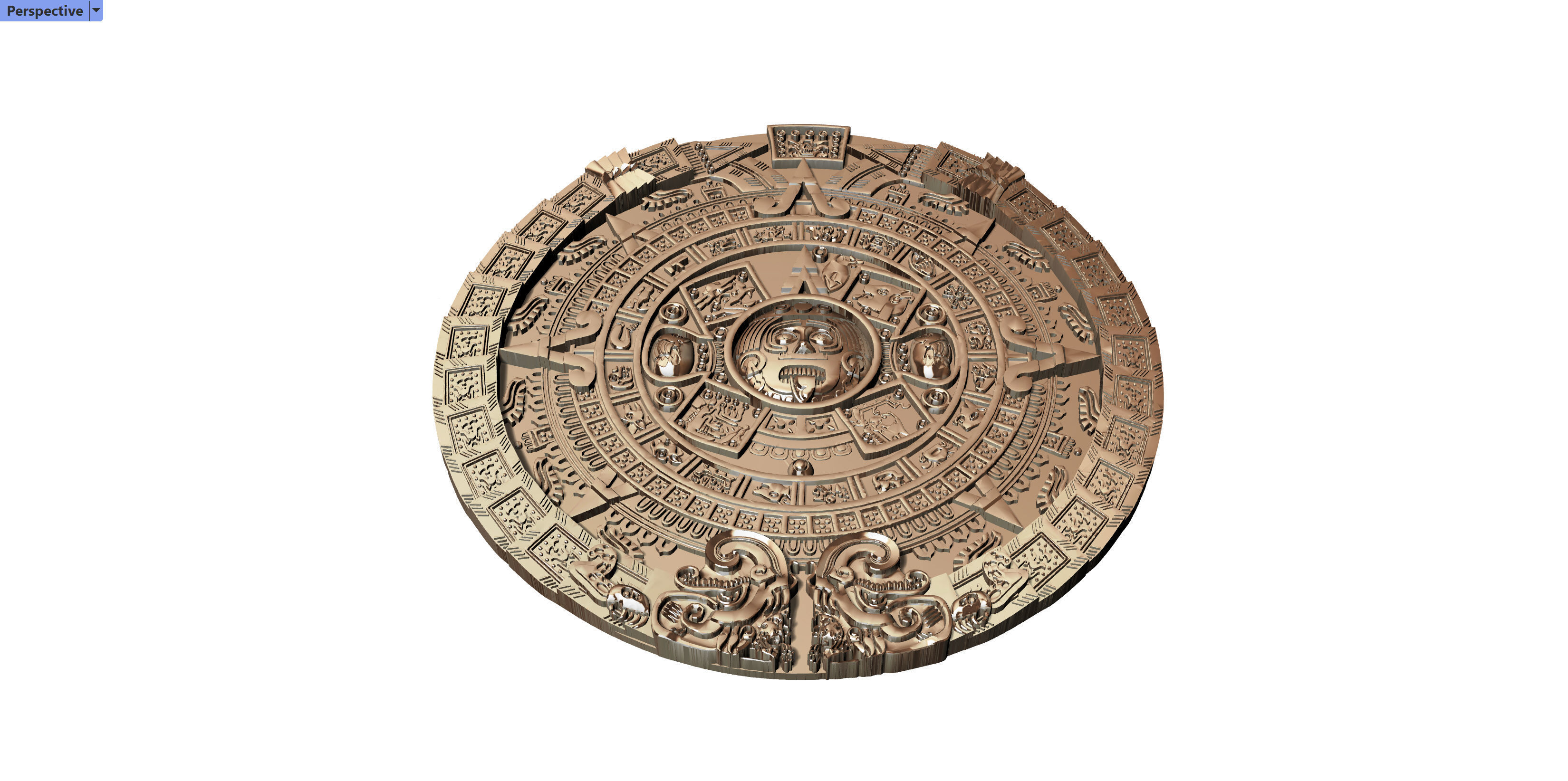 Maya Calender 3D  model printable 3D print model_5