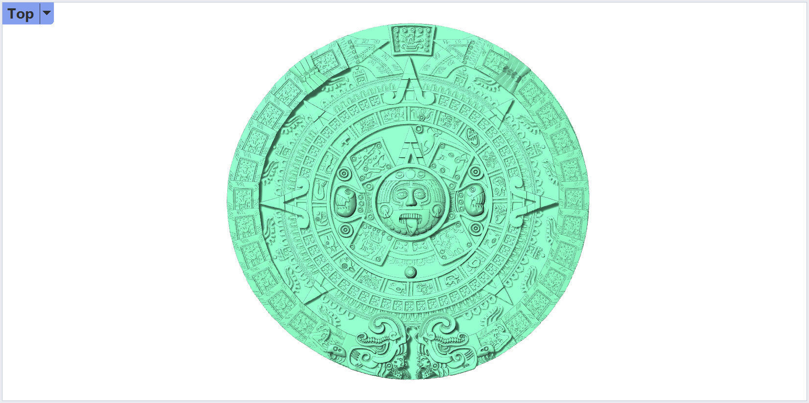 Maya Calender 3D  model printable 3D print model_1