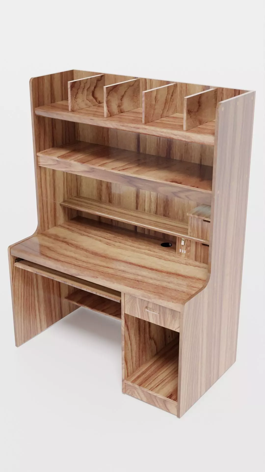 3D 90s Writing Desk 3D model_0