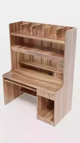 3D 90s Writing Desk 3D model