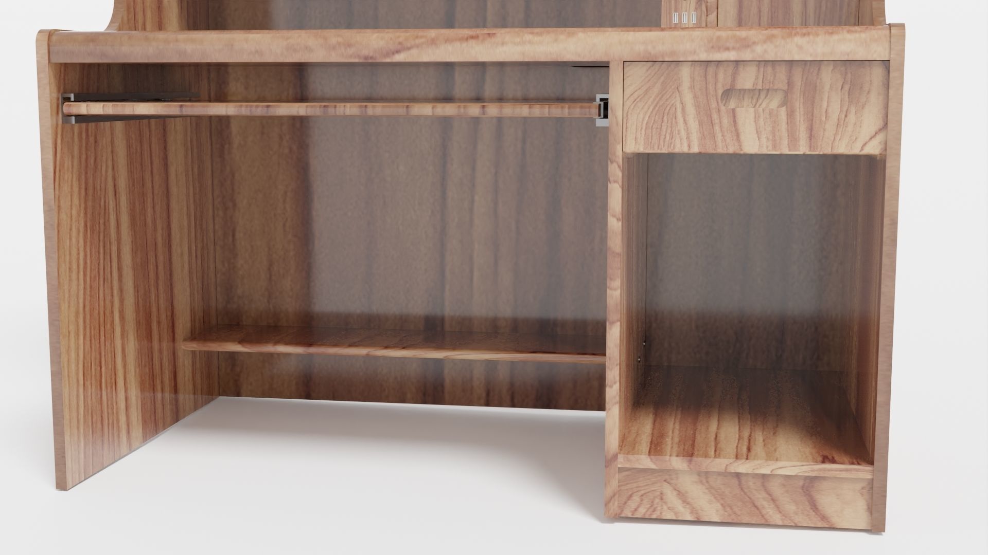 3D 90s Writing Desk 3D model_7