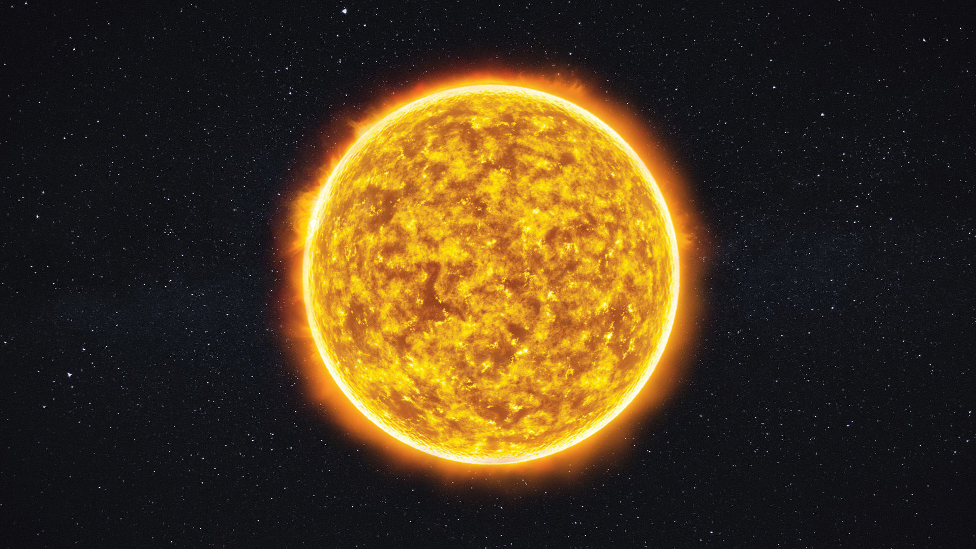 Stylized Burning Sun with Solar Flare  Low-poly 3D model_8