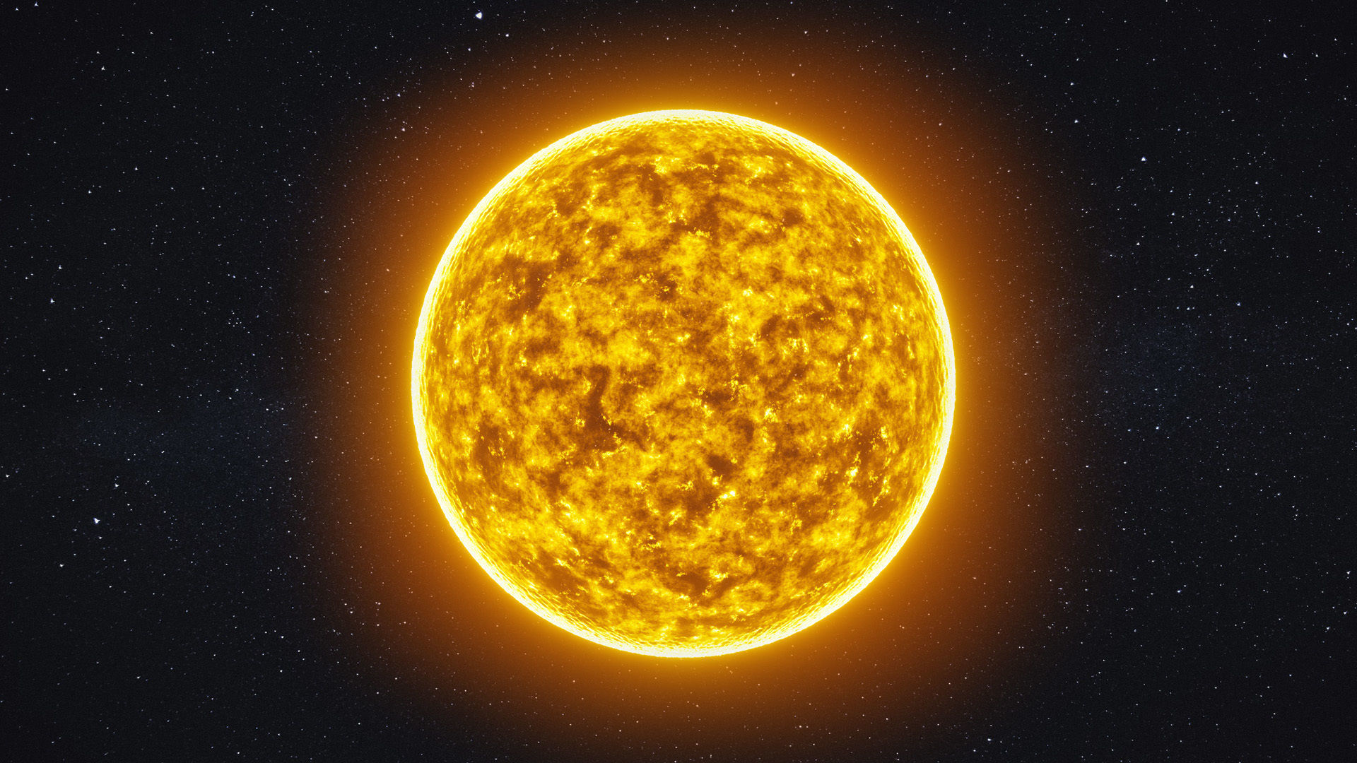Stylized Burning Sun with Solar Flare  Low-poly 3D model_10