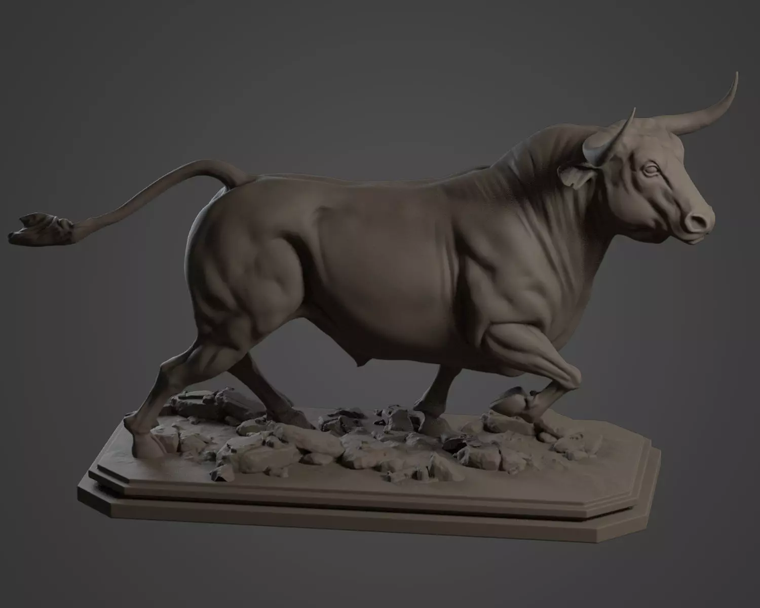 cattle 3d print bull statue 3D print model