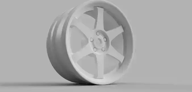 52mm Diameter 12MM HEX RC Wheels Rays TE37 SL 3D print model