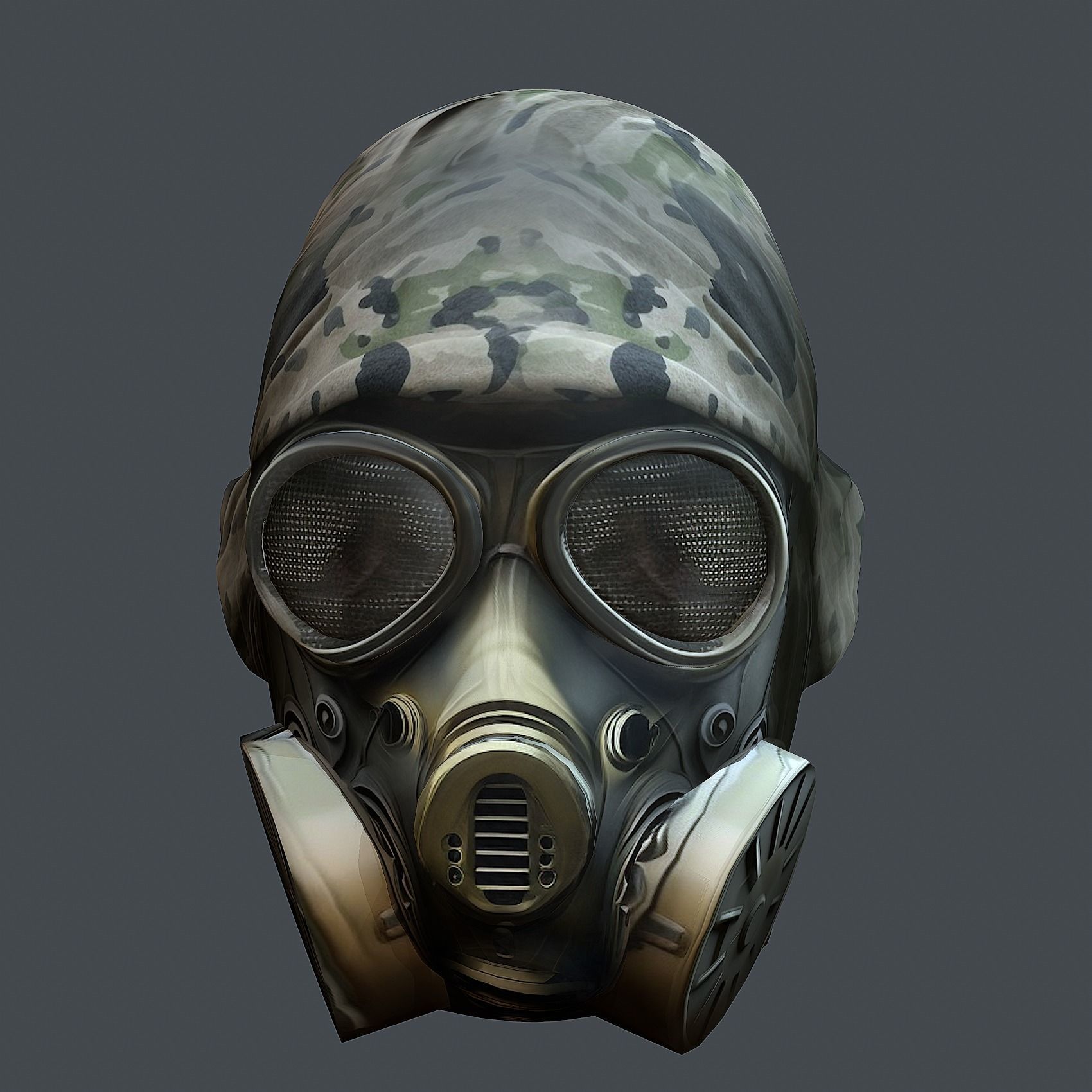 Helmet 3d model military combat Military scifi Low-poly 3D model Low-poly 3D model_7