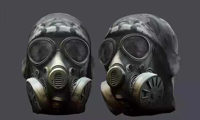 Helmet 3d model military combat Military scifi Low-poly 3D model