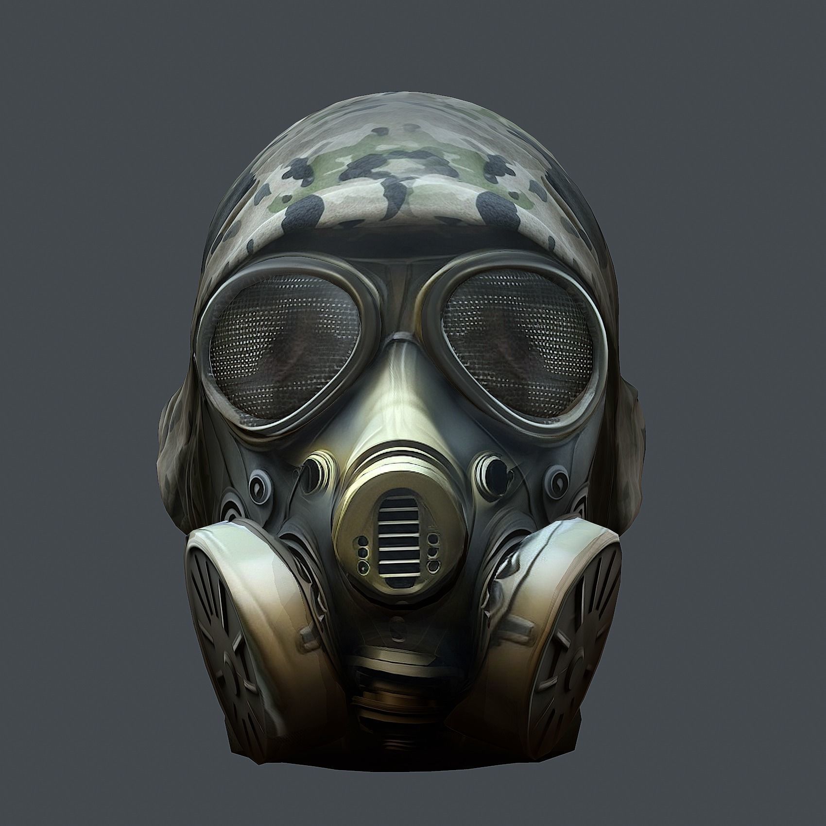 Helmet 3d model military combat Military scifi Low-poly 3D model Low-poly 3D model_1