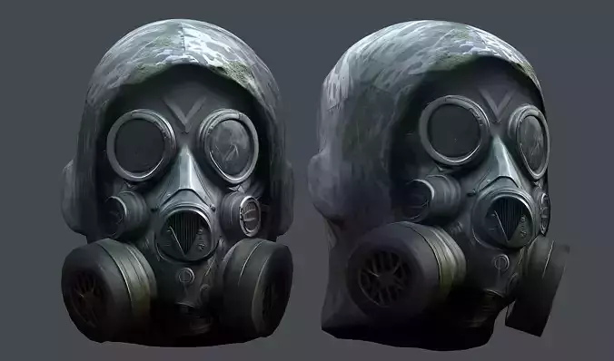 Helmet 3d model military combat Military scifi Low-poly 3D model Low-poly 3D model