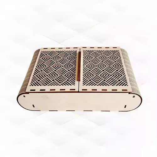 Two sash box download laser cut plan boxes laser cutting design 3D print model