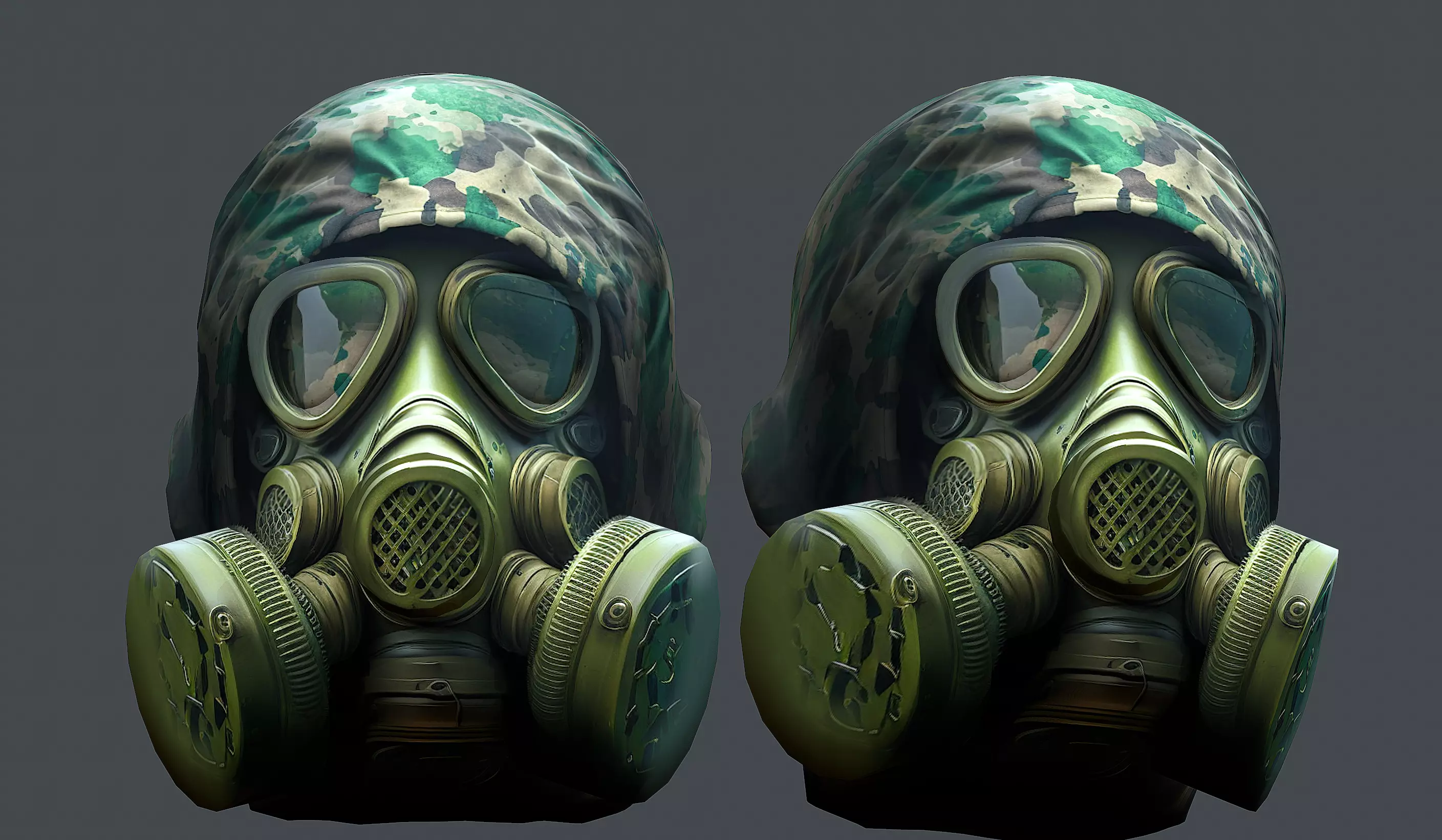 Helmet 3d model military combat Military scifi Low-poly 3D model_0