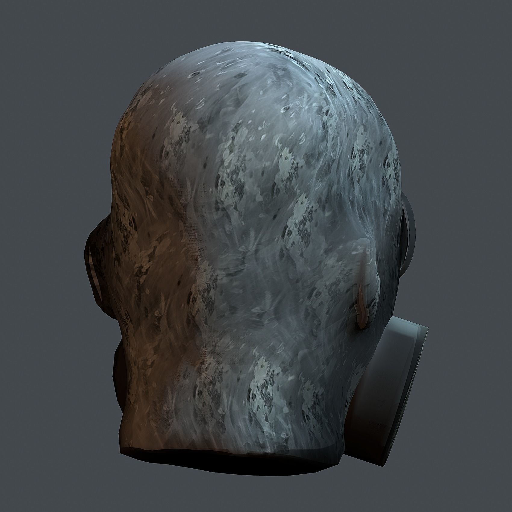 Gas mask helmet 3d model military combat Low-poly 3D mode Low-poly 3D model_7