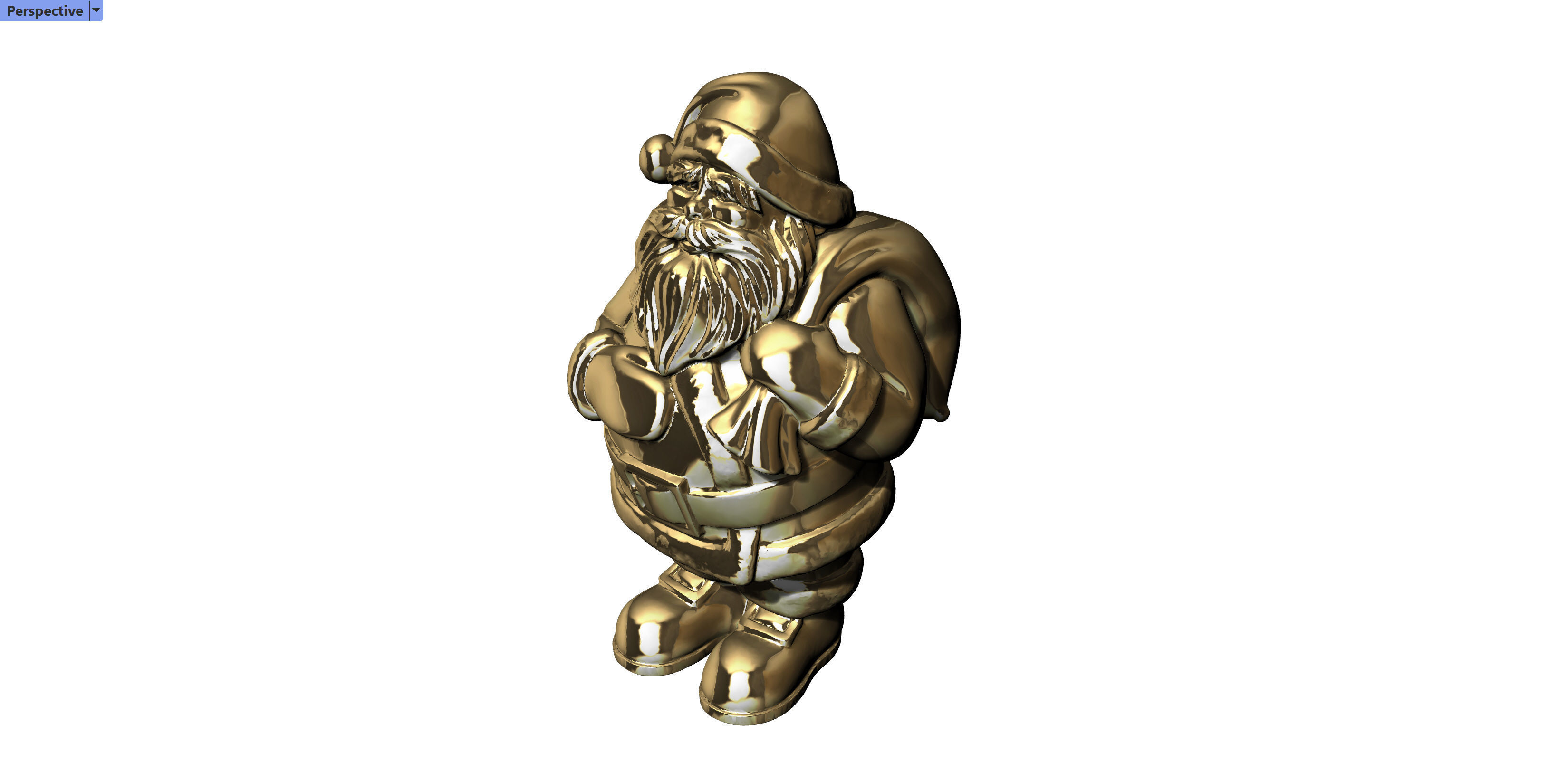 Santa Claus Christmas present 3D print model 3D print model_3