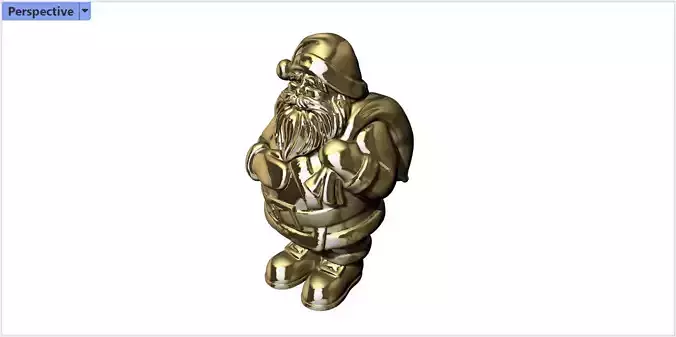 Santa Claus Christmas present 3D print model 3D print model