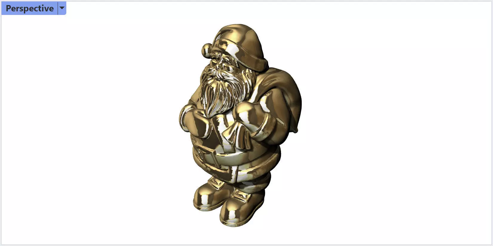 Santa Claus Christmas present 3D print model 3D print model_0