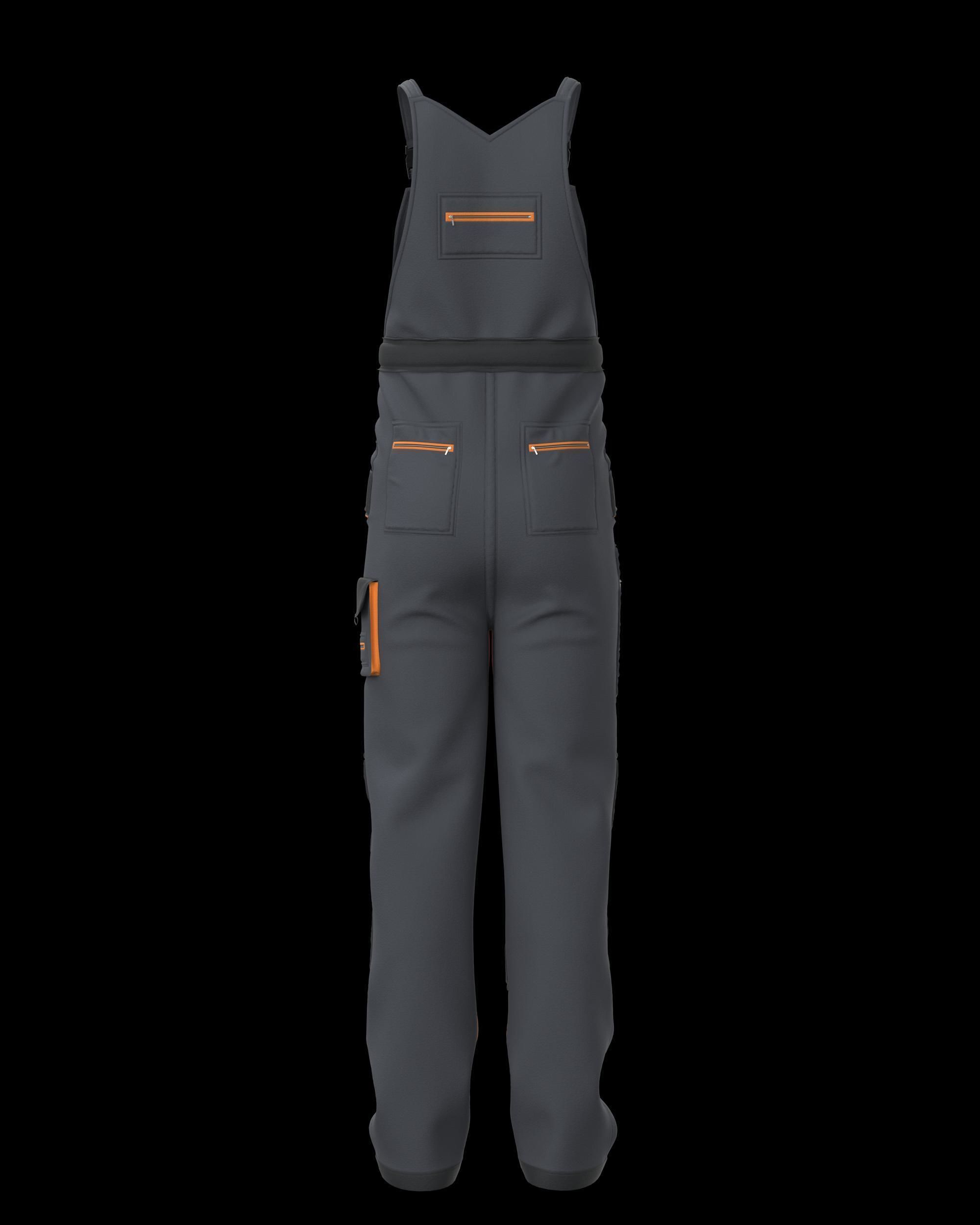 Men Work Clothes 3D model_4