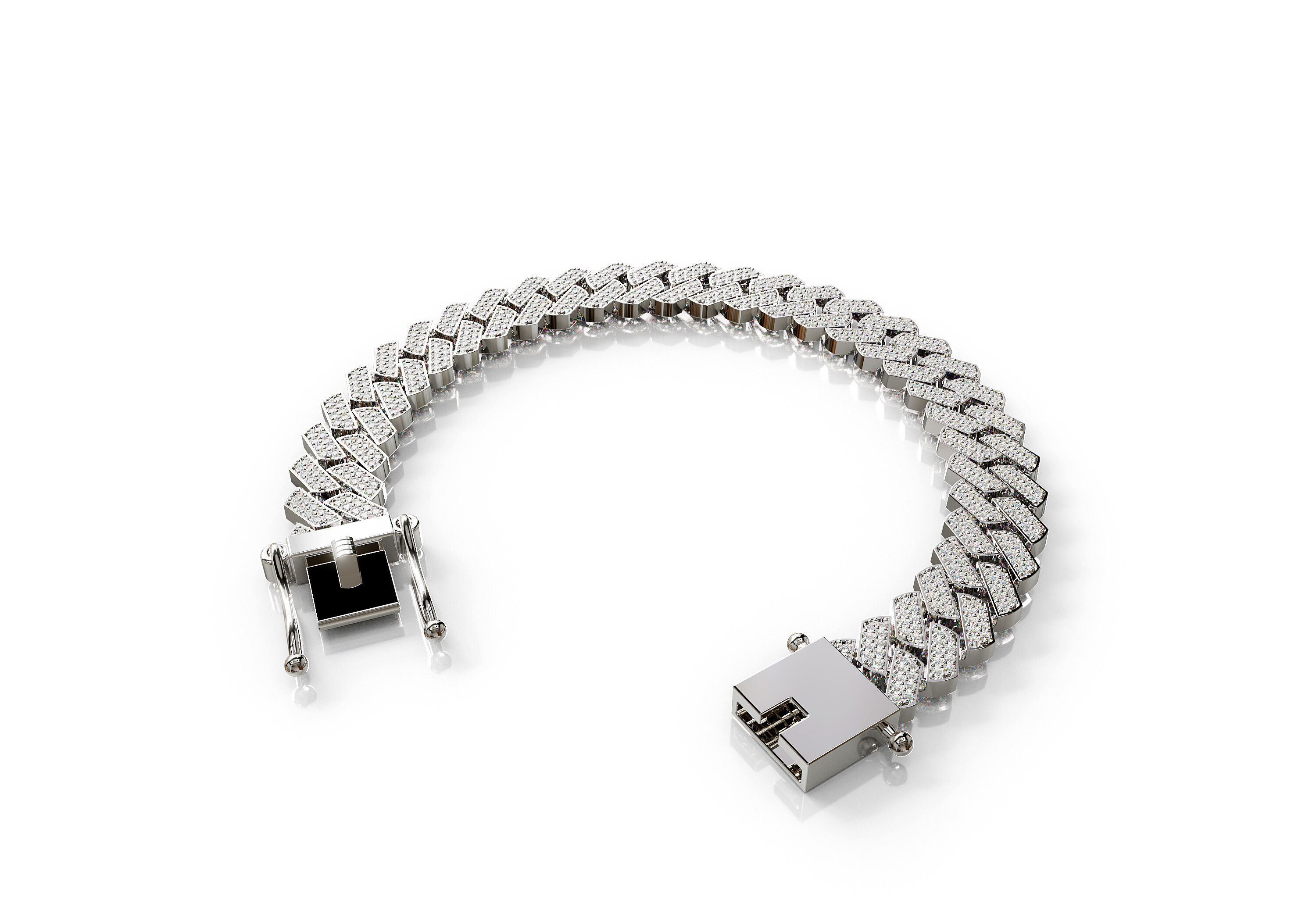 12mm CUBAN LINK CHAIN FOR BRACELETS OR NECKLACE 3D print model_3