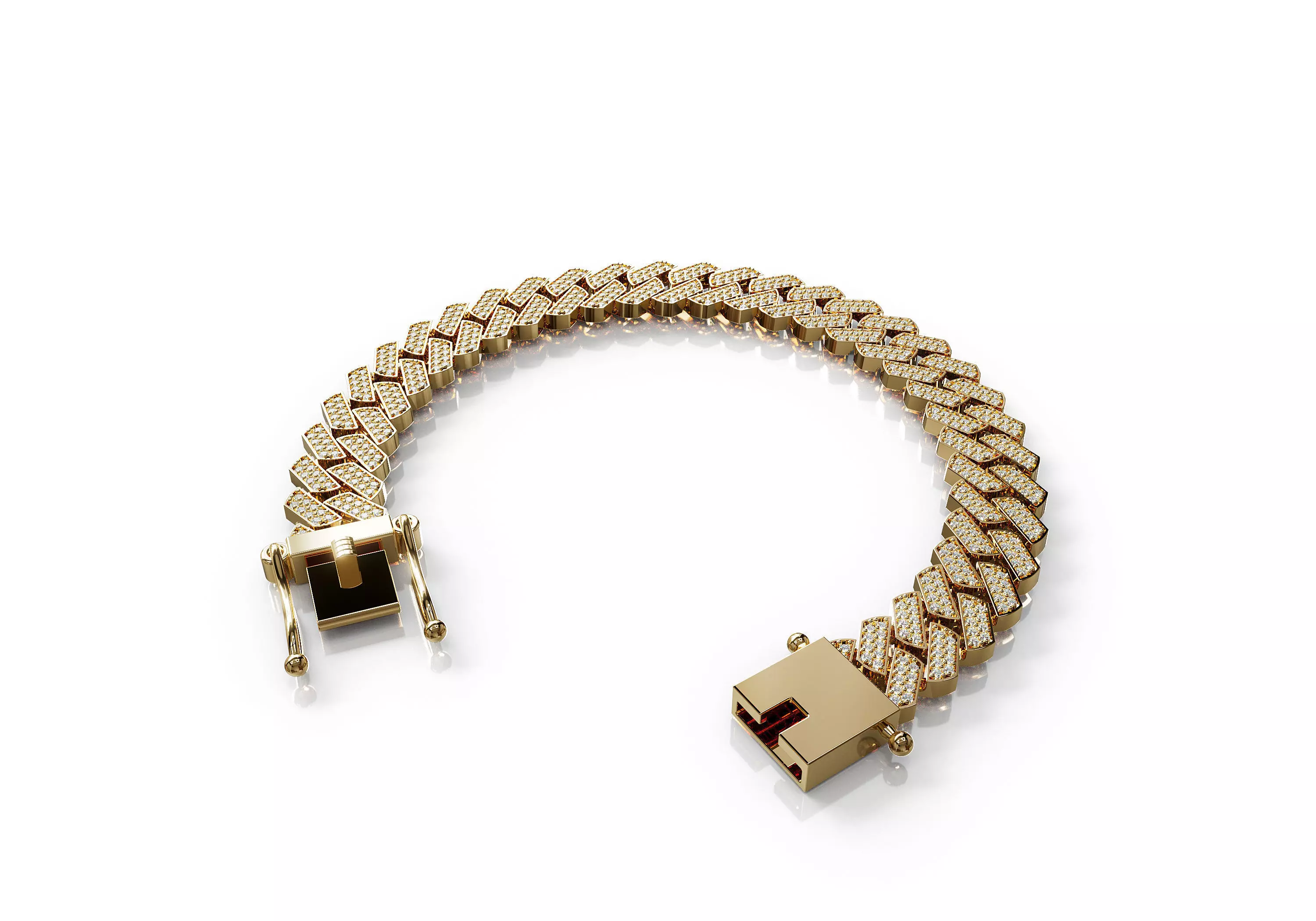 12mm CUBAN LINK CHAIN FOR BRACELETS OR NECKLACE 3D print model_0