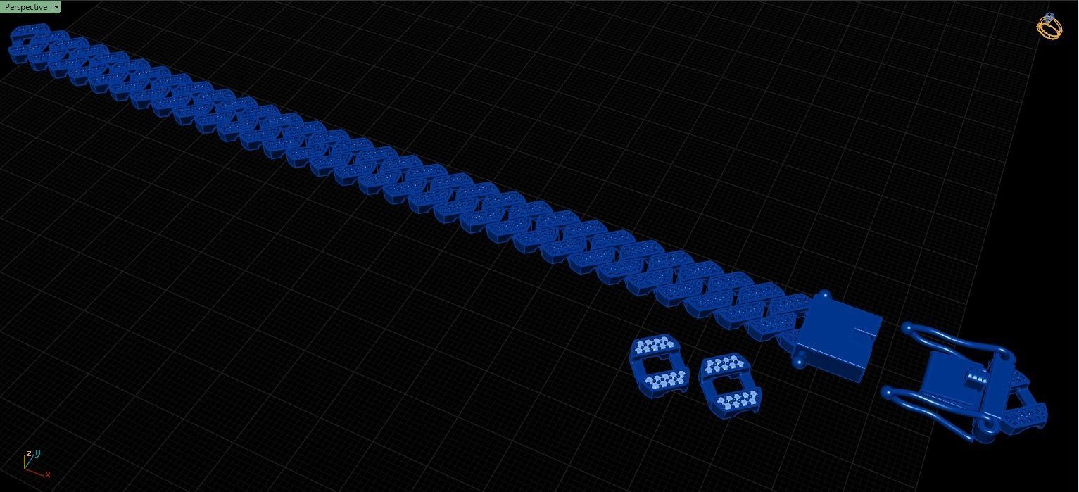 12mm CUBAN LINK CHAIN FOR BRACELETS OR NECKLACE 3D print model_10