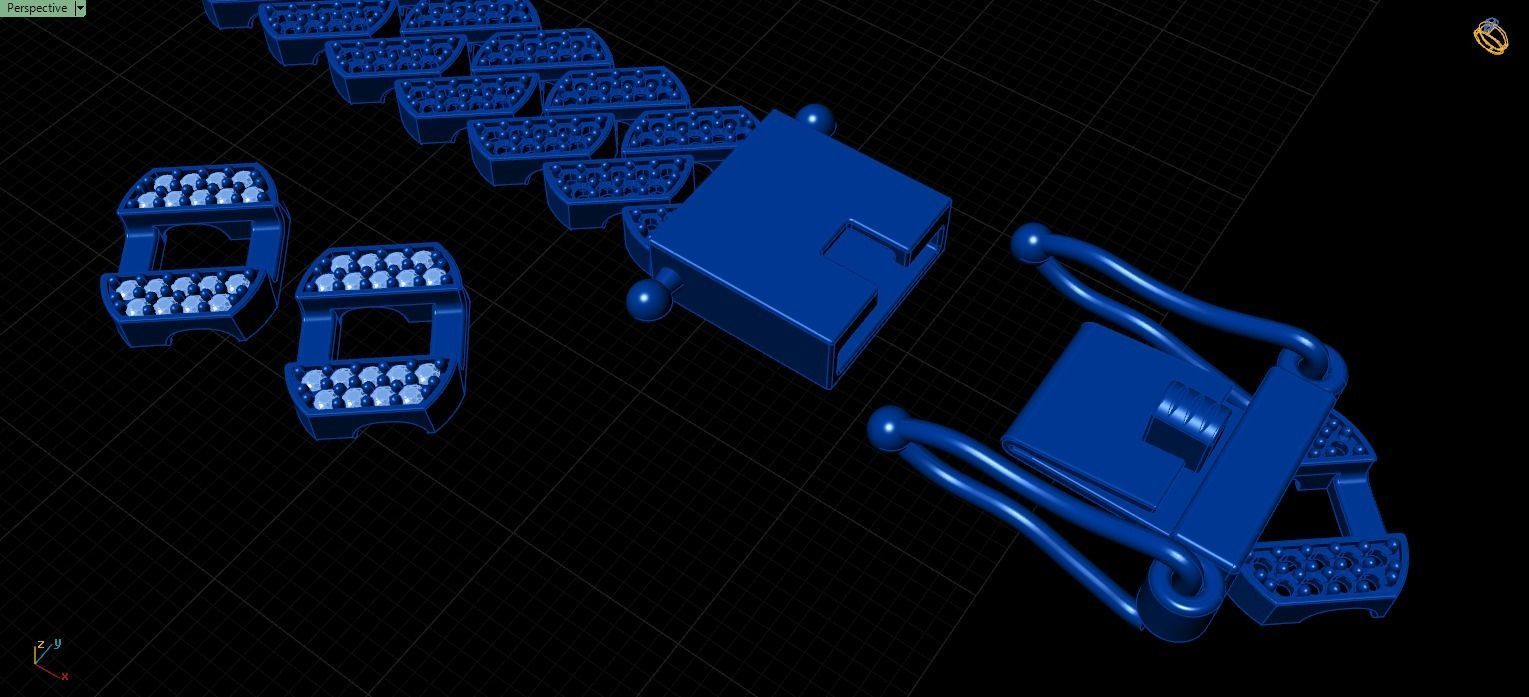 12mm CUBAN LINK CHAIN FOR BRACELETS OR NECKLACE 3D print model_9