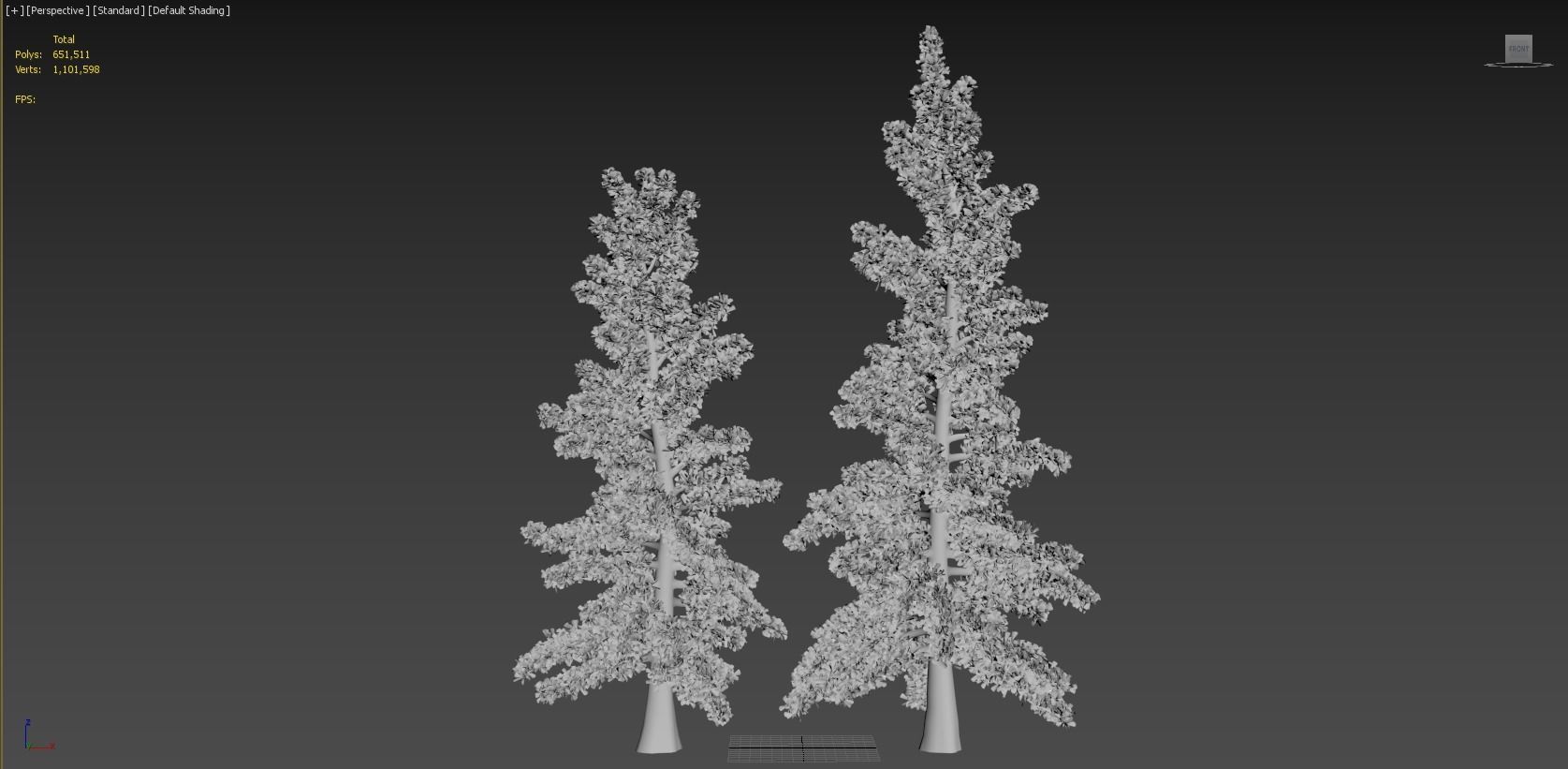2 Pine Tree 3D model_5