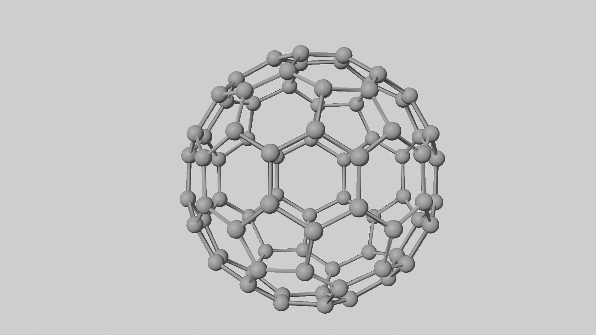 C60 Fullerene 3d Model 3D model_1