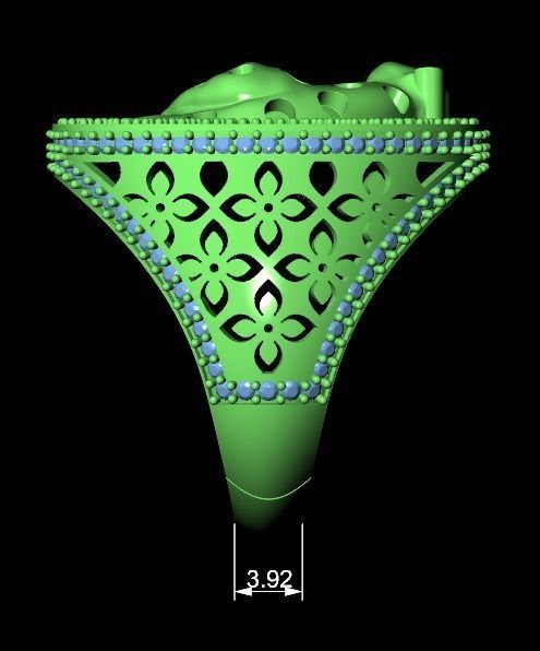 Panther Ring 3D print model_7