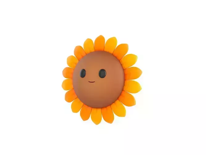 Character227 Cartoon Sunflower