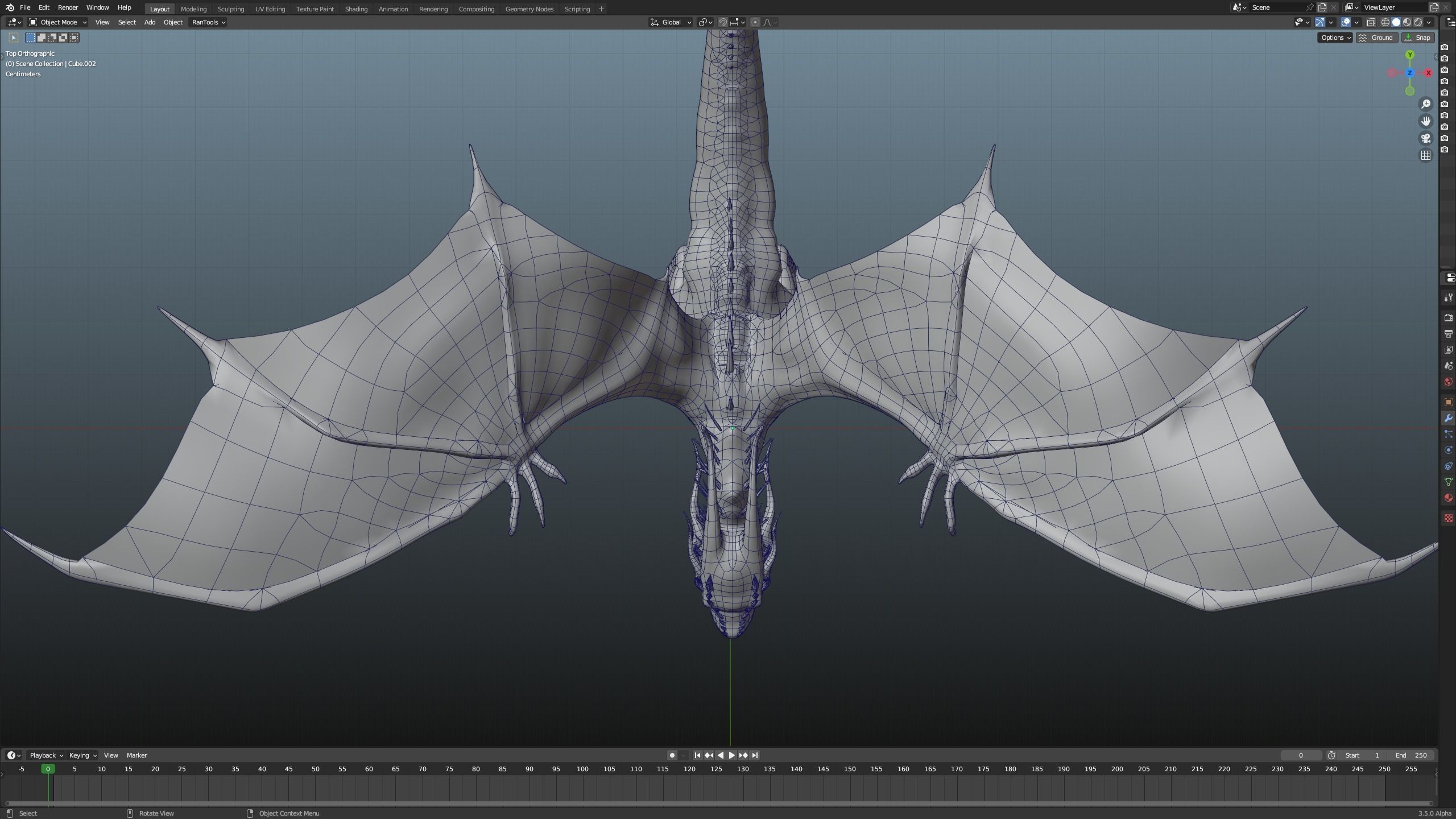 Dragon Low-poly 3D model_9