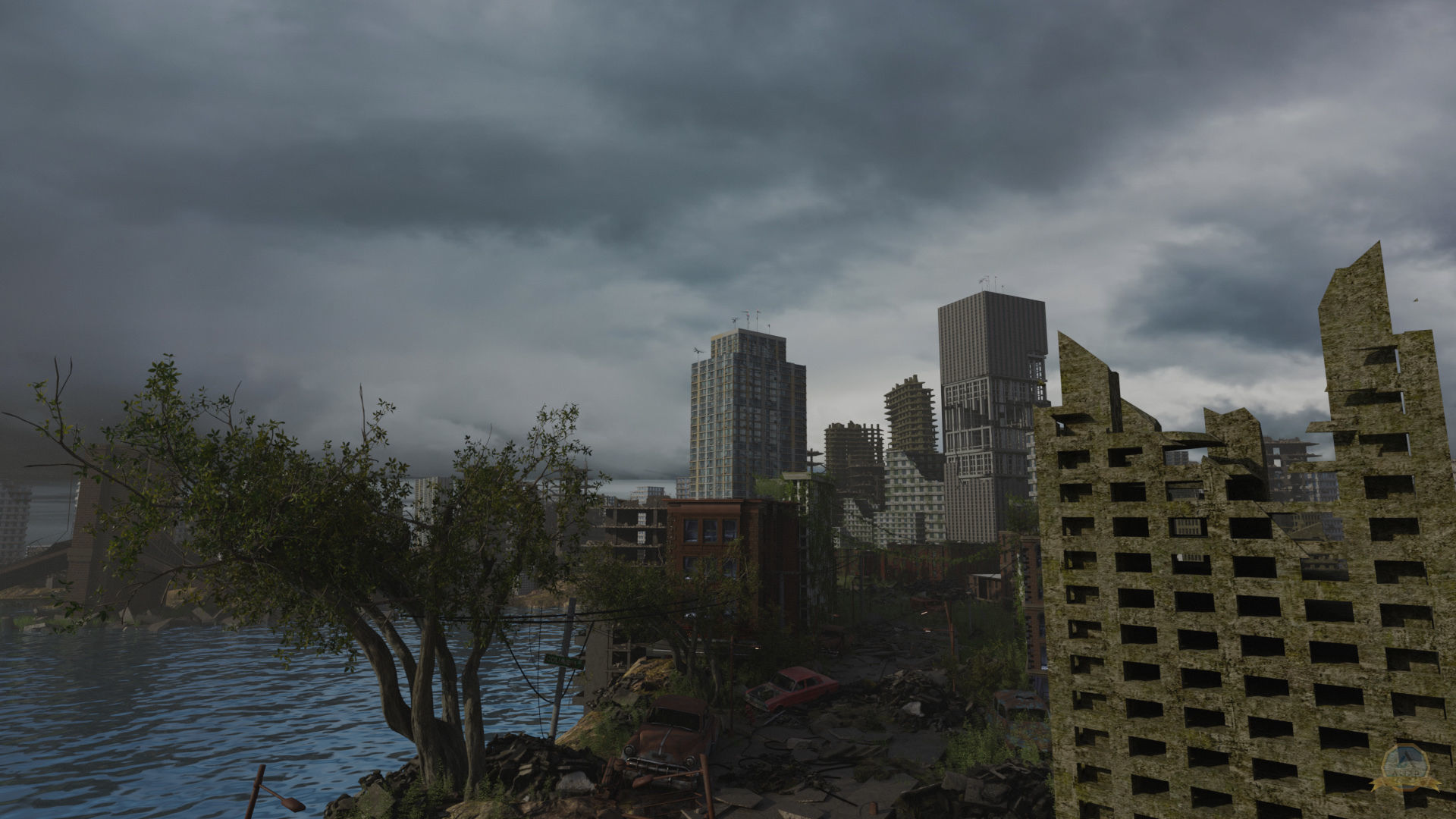 Post-apocalyptic Abandoned City - New York 3D model_2