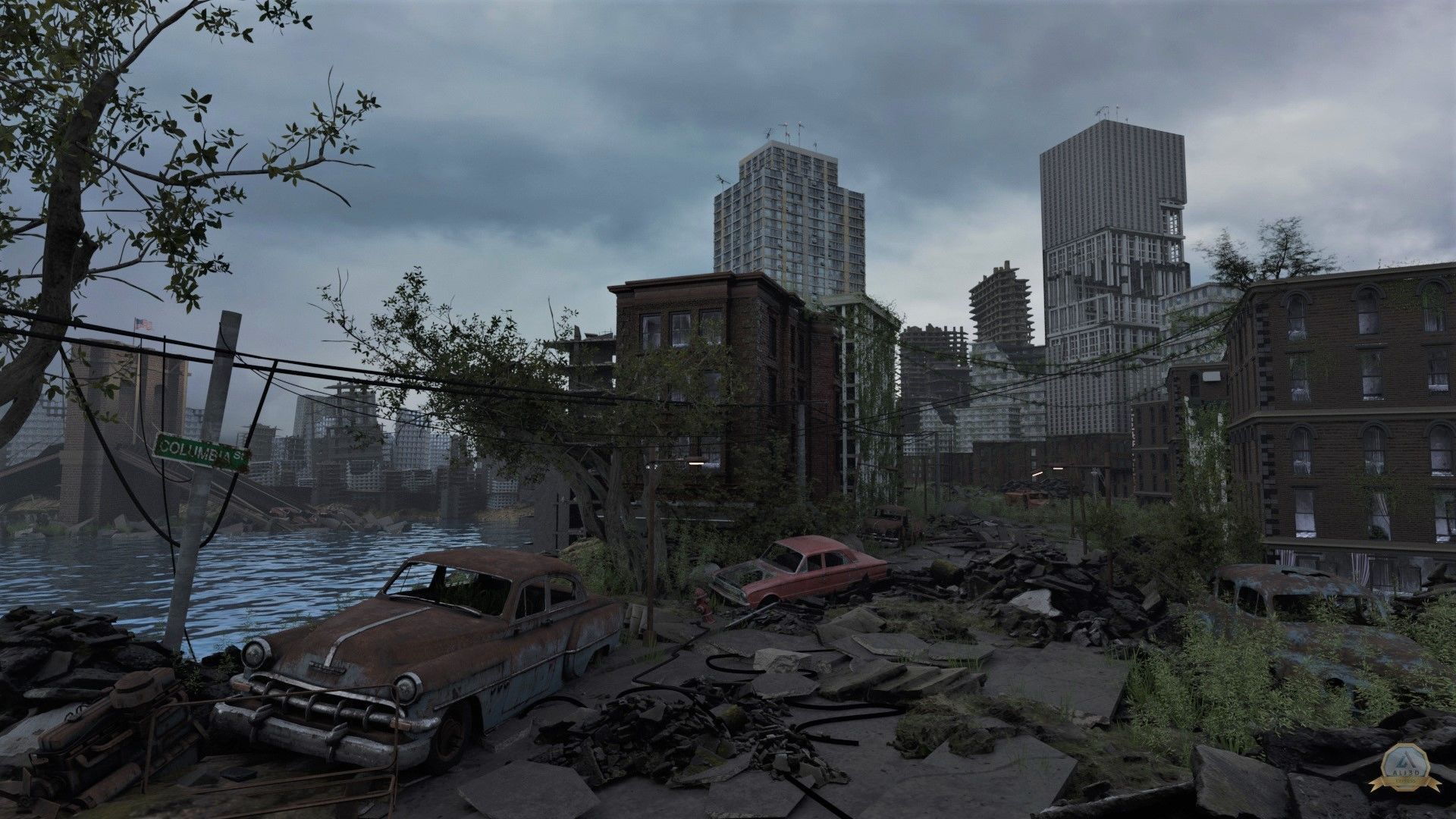 Post-apocalyptic Abandoned City - New York 3D model_12