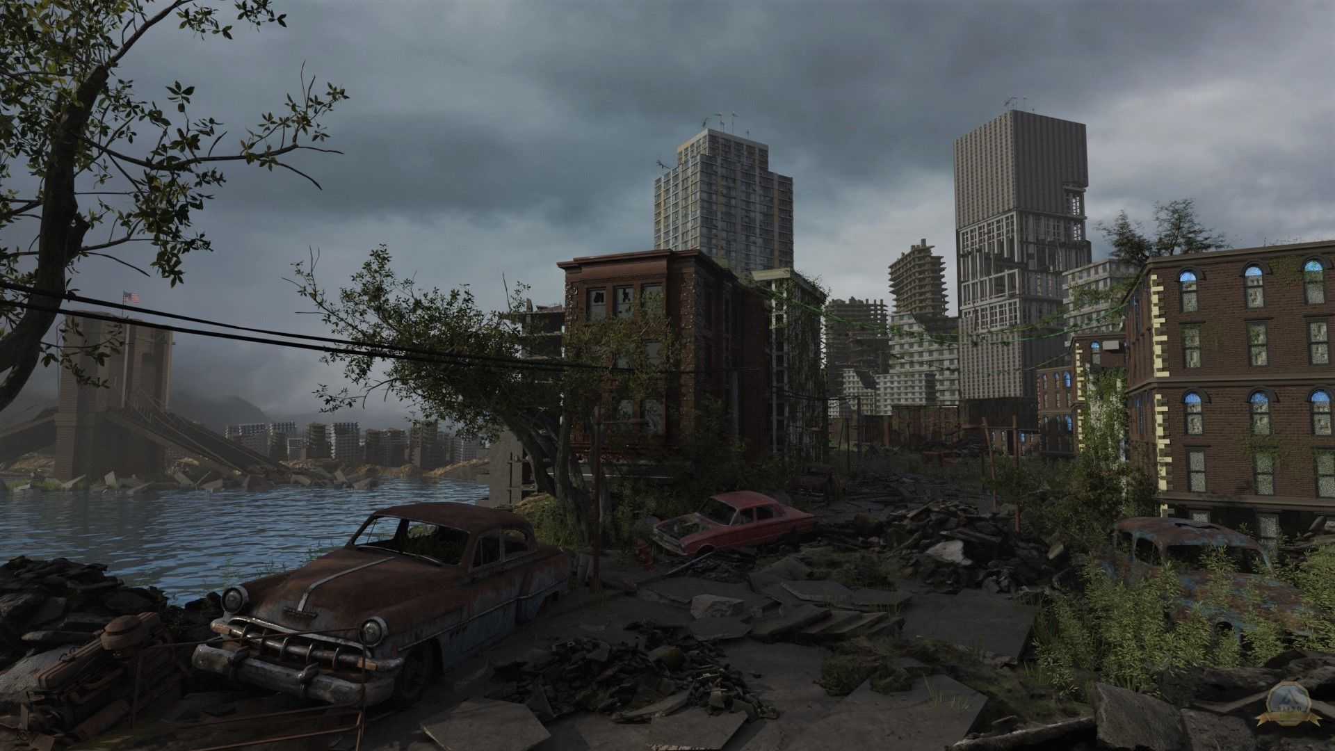 Post-apocalyptic Abandoned City - New York 3D model_8