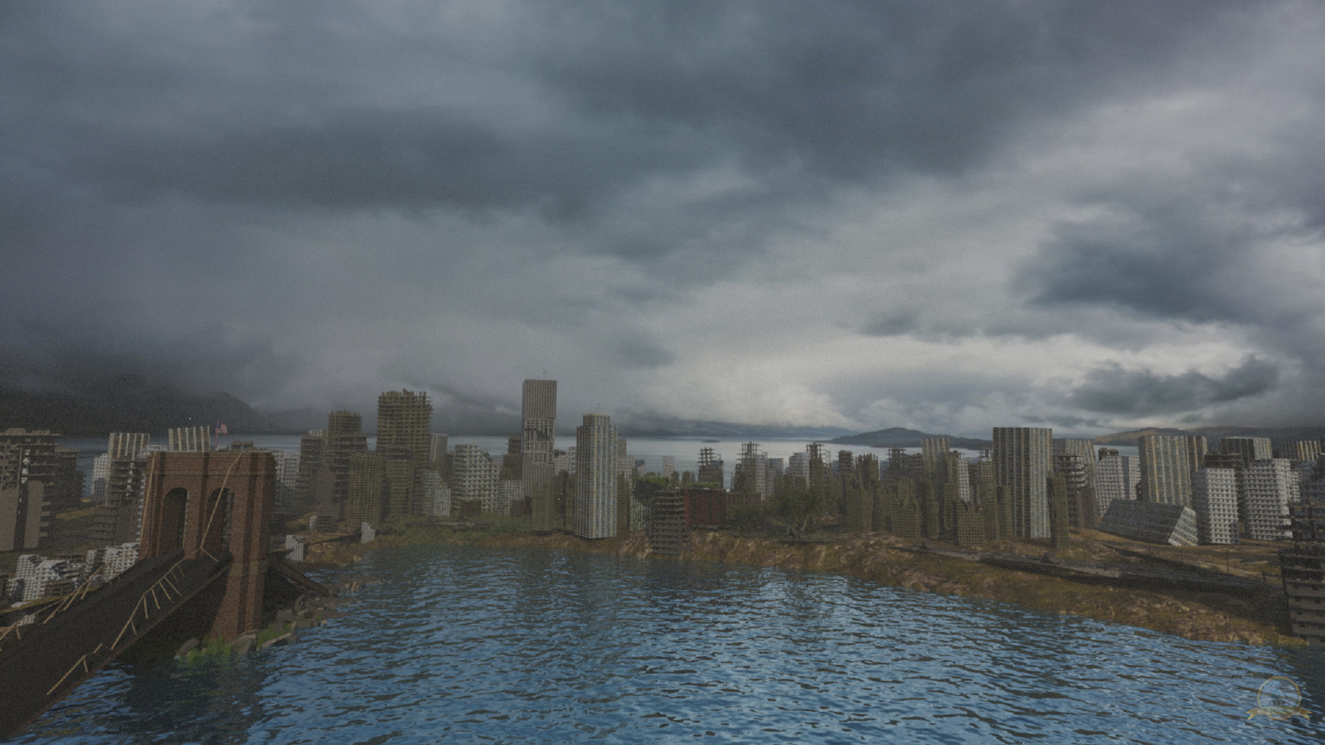 Post-apocalyptic Abandoned City - New York 3D model_9