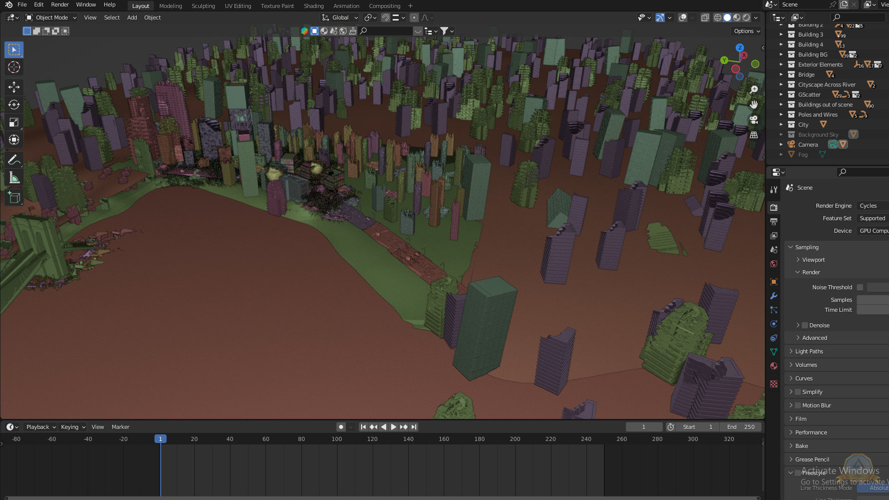 Post-apocalyptic Abandoned City - New York 3D model_7