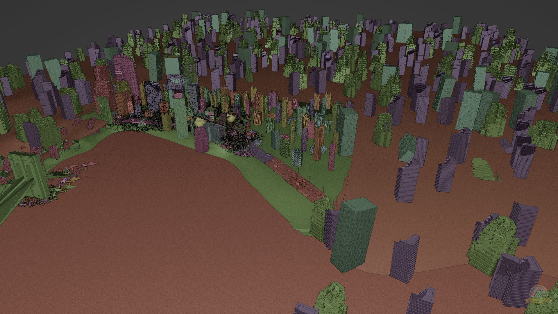 Post-apocalyptic Abandoned City - New York 3D model_17