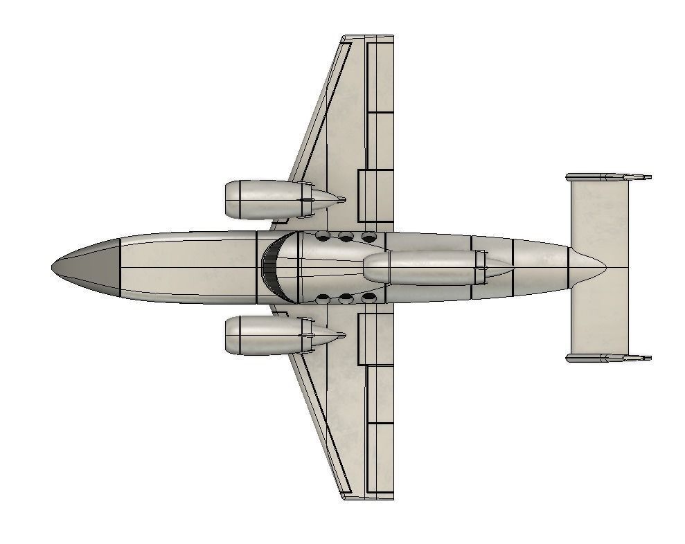 Convair Submarine Aircraft 3D print model_6