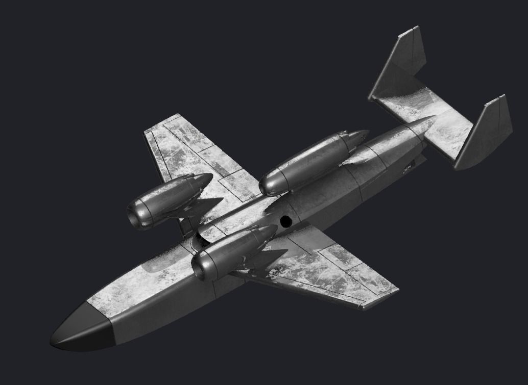 Convair Submarine Aircraft 3D print model_3