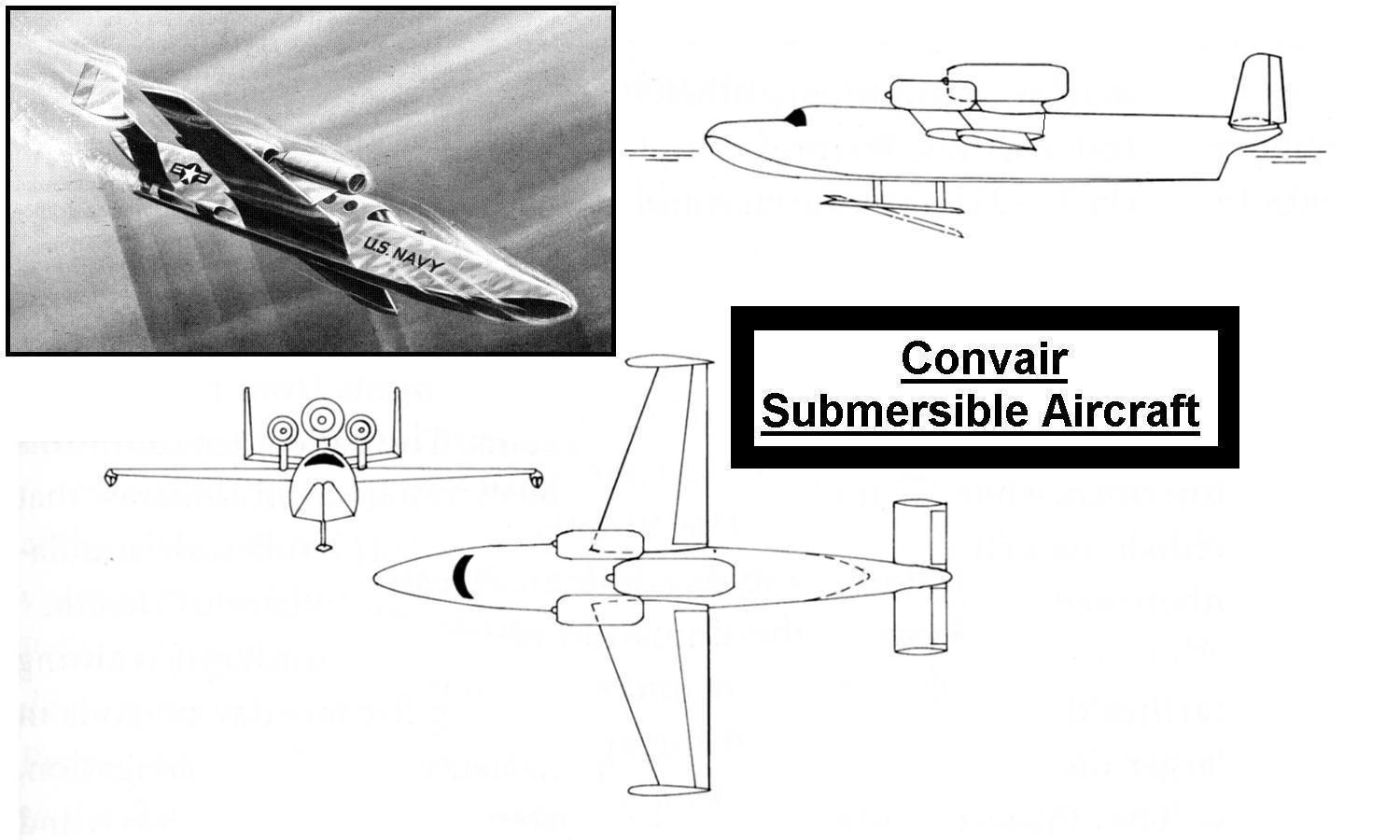 Convair Submarine Aircraft 3D print model_7