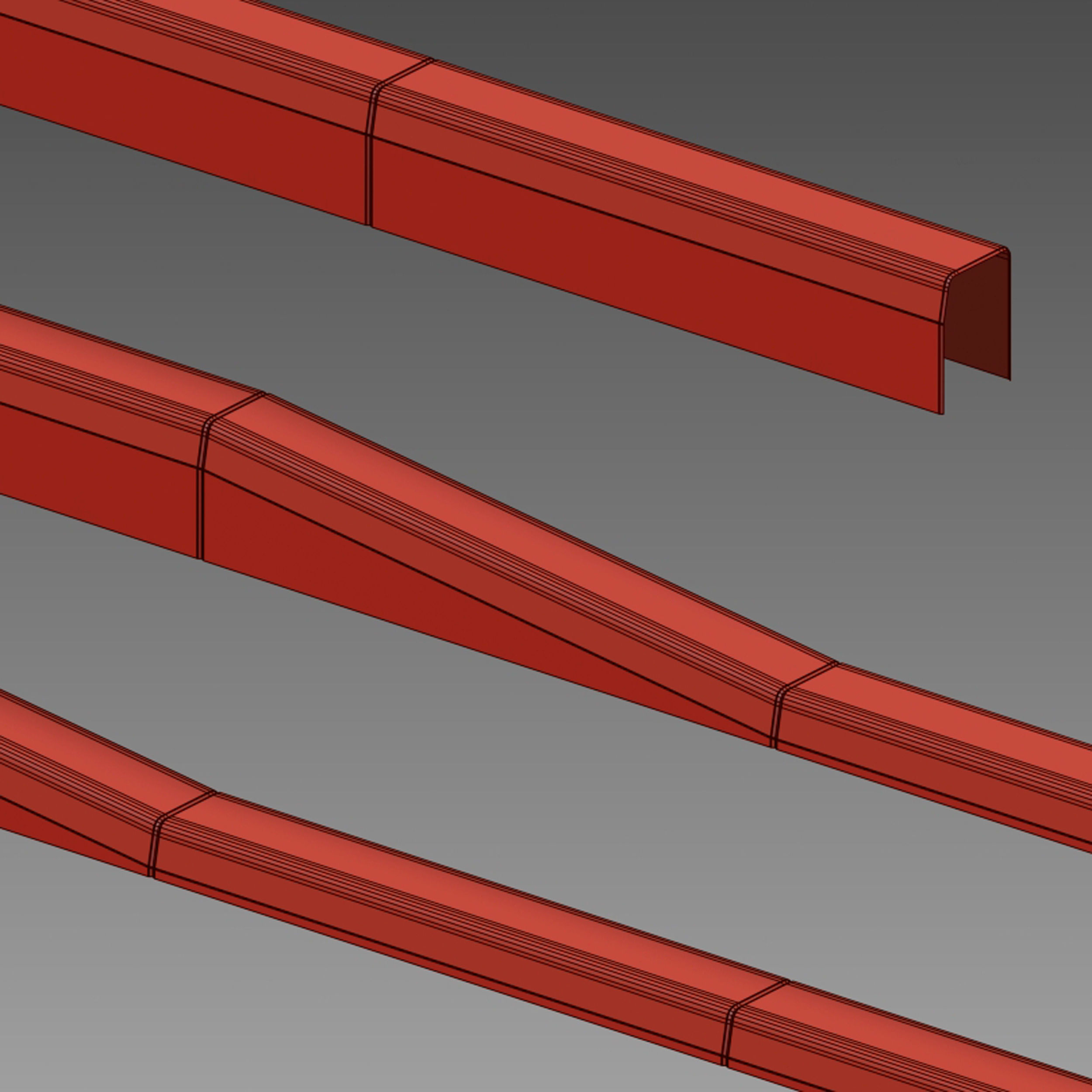 Curb set of squeegees 3D model_10
