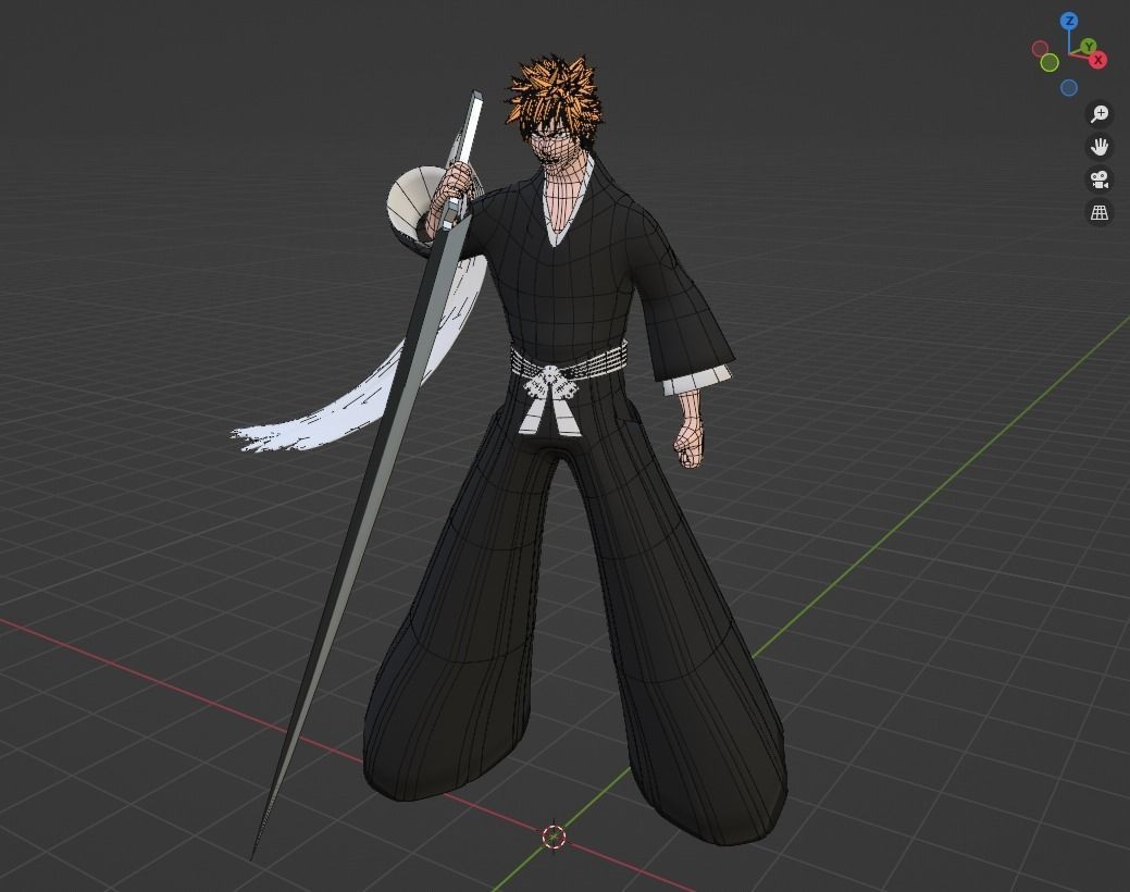Ichigo Kurosaki - Bleach 3D model_5