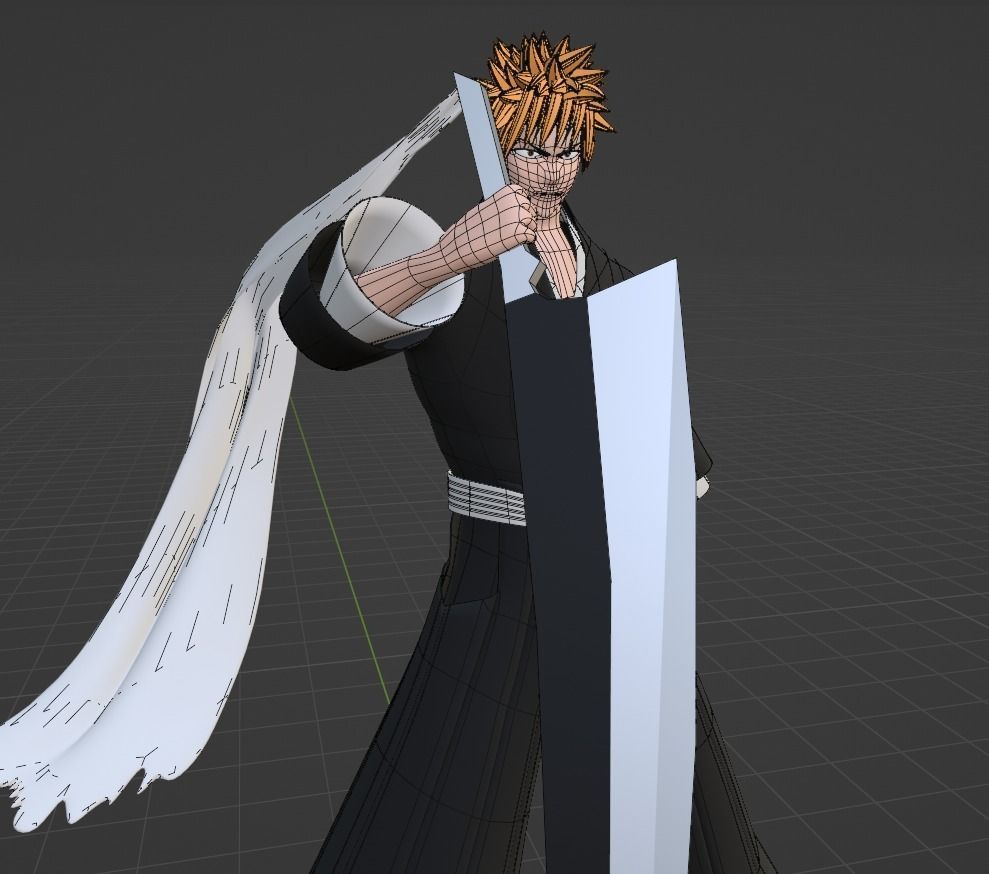 Ichigo Kurosaki - Bleach 3D model_3