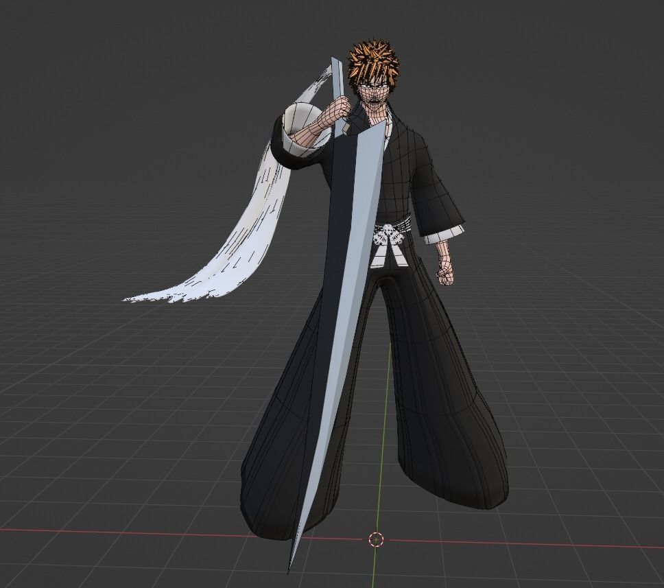 Ichigo Kurosaki - Bleach 3D model_6