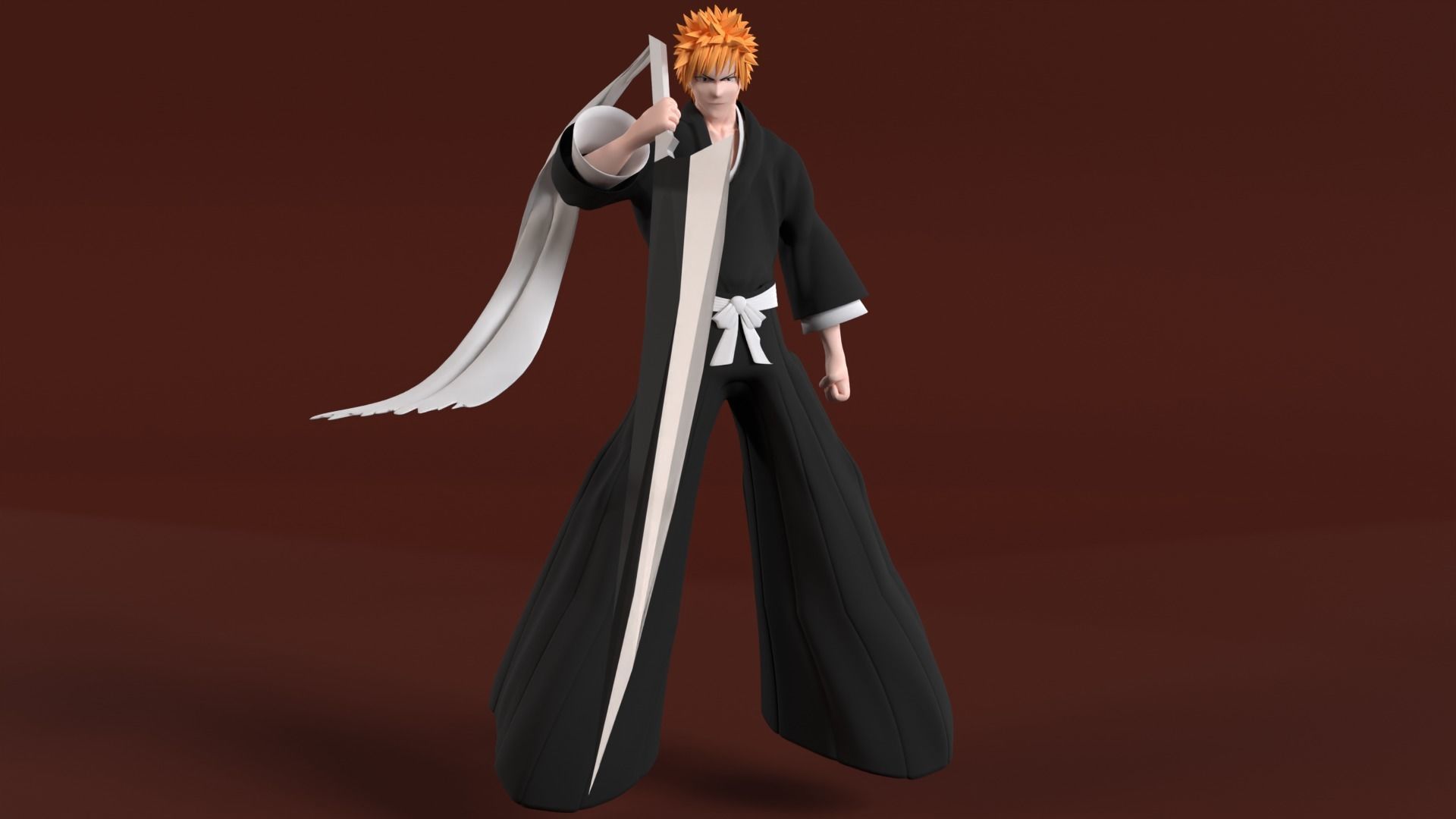 Ichigo Kurosaki - Bleach 3D model_1
